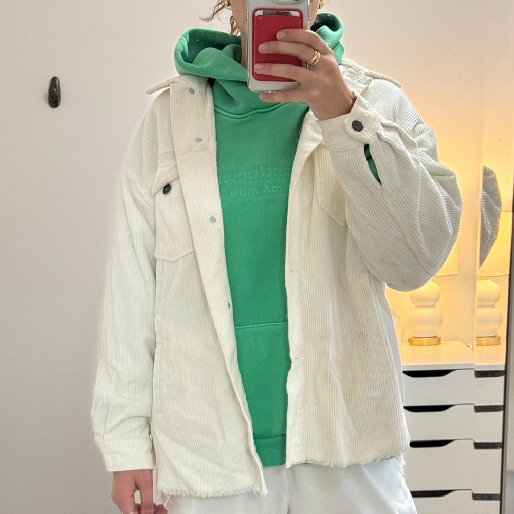 White Zara jacket